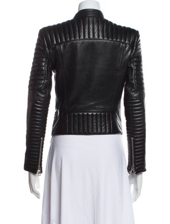 Balmain Leather Biker Jacket