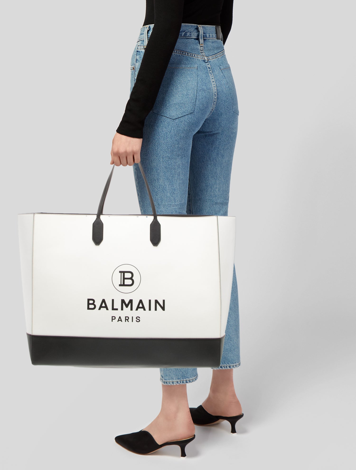 Balmain Leather Tote