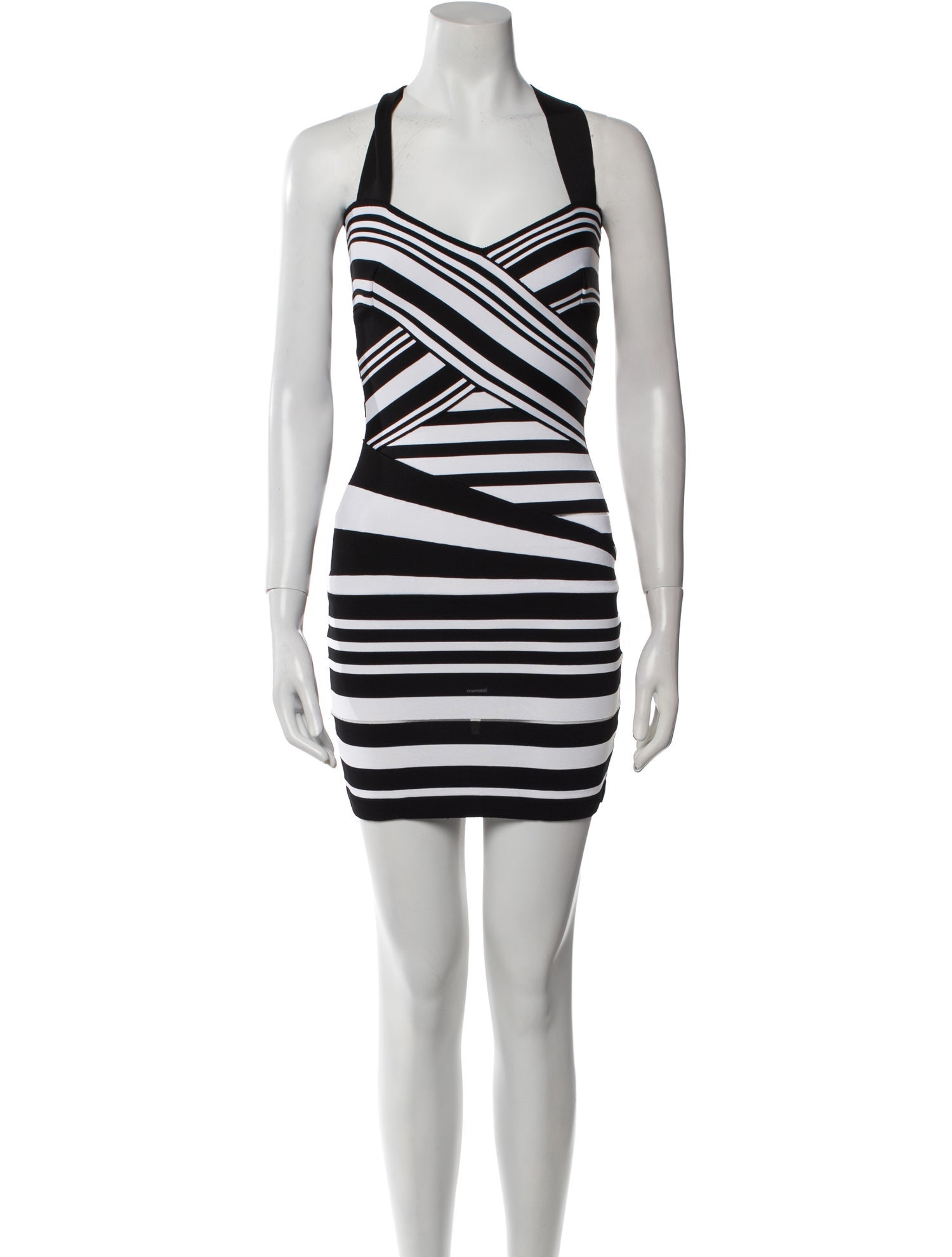 Balmain Striped Mini Dress
