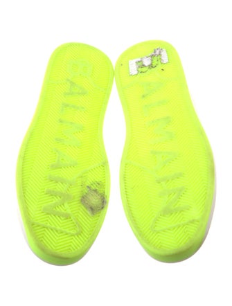 Balmain Embossed Leather Printed Sneakers