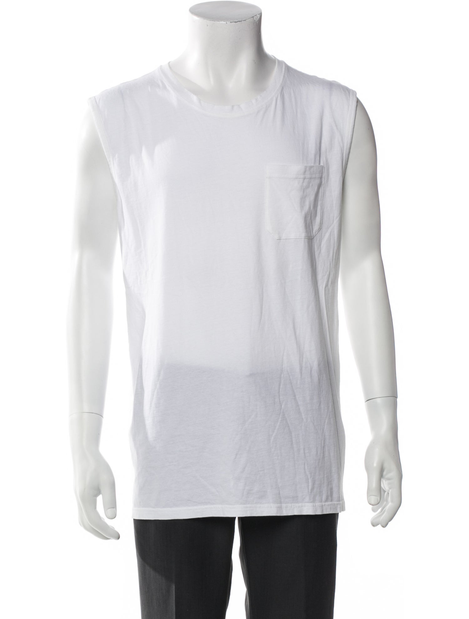 Balmain Scoop Neck Sleeveless T-Shirt