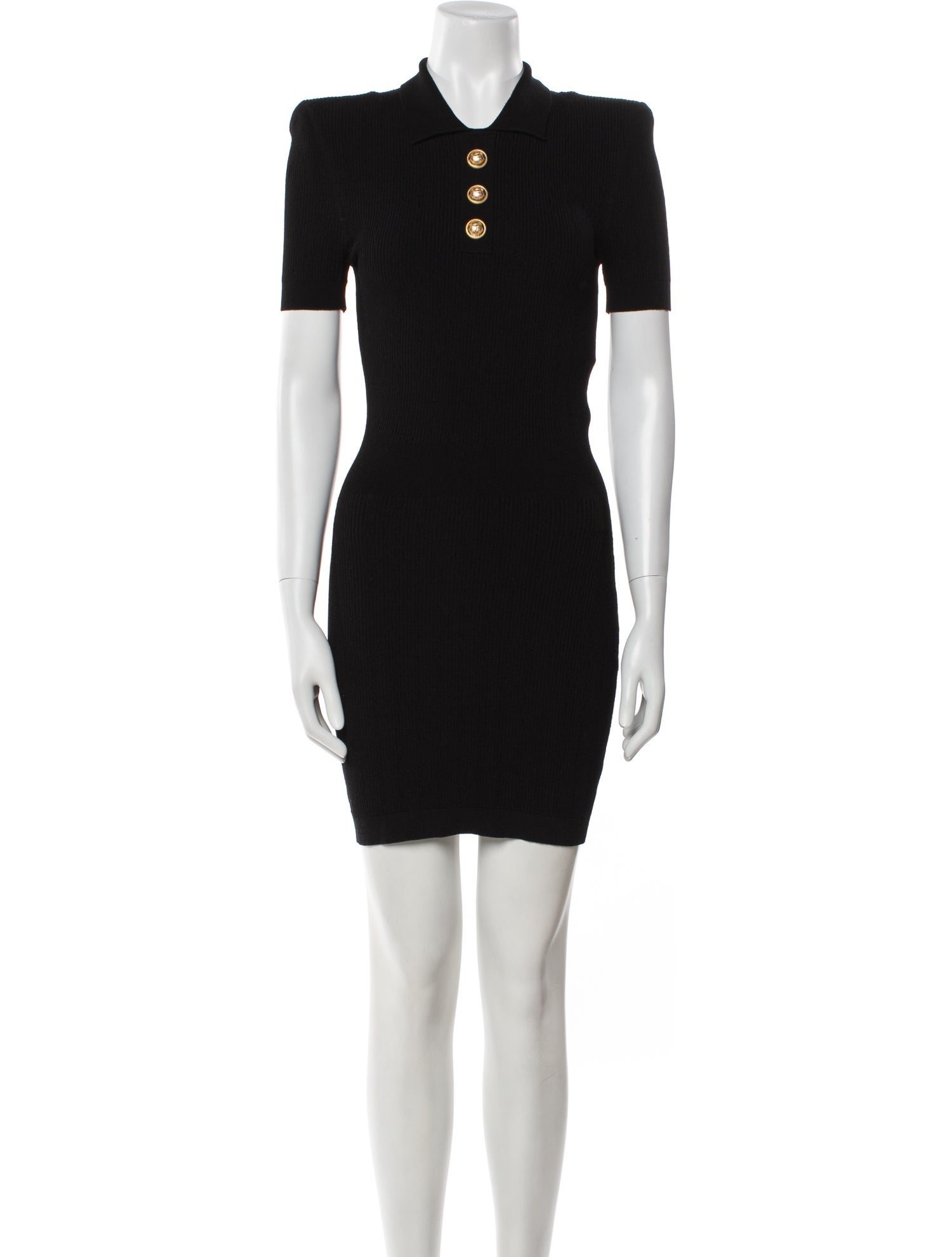 Balmain Mock Neck Mini Dress w/ Tags