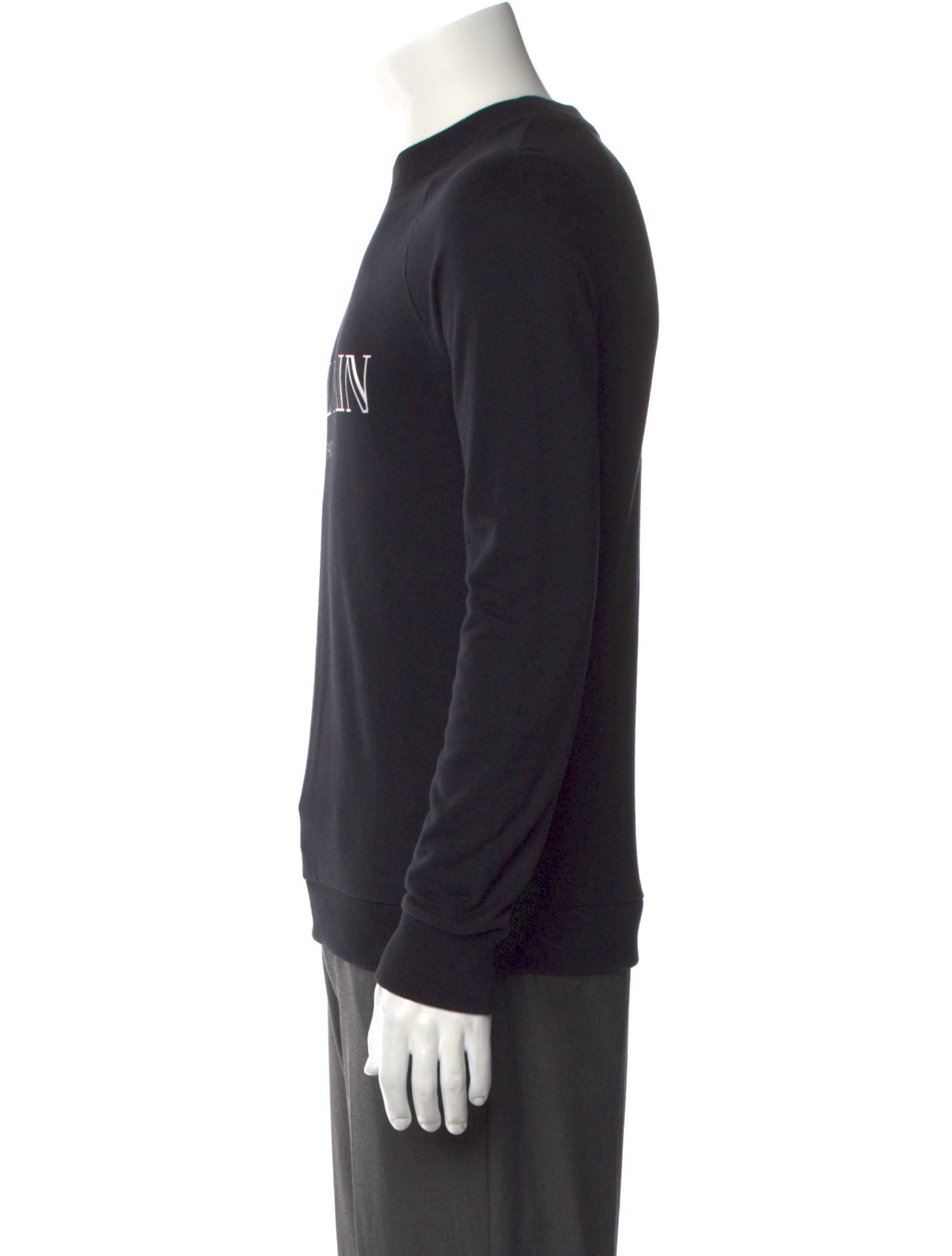 Balmain Graphic Print Crew Neck Sweatshirt