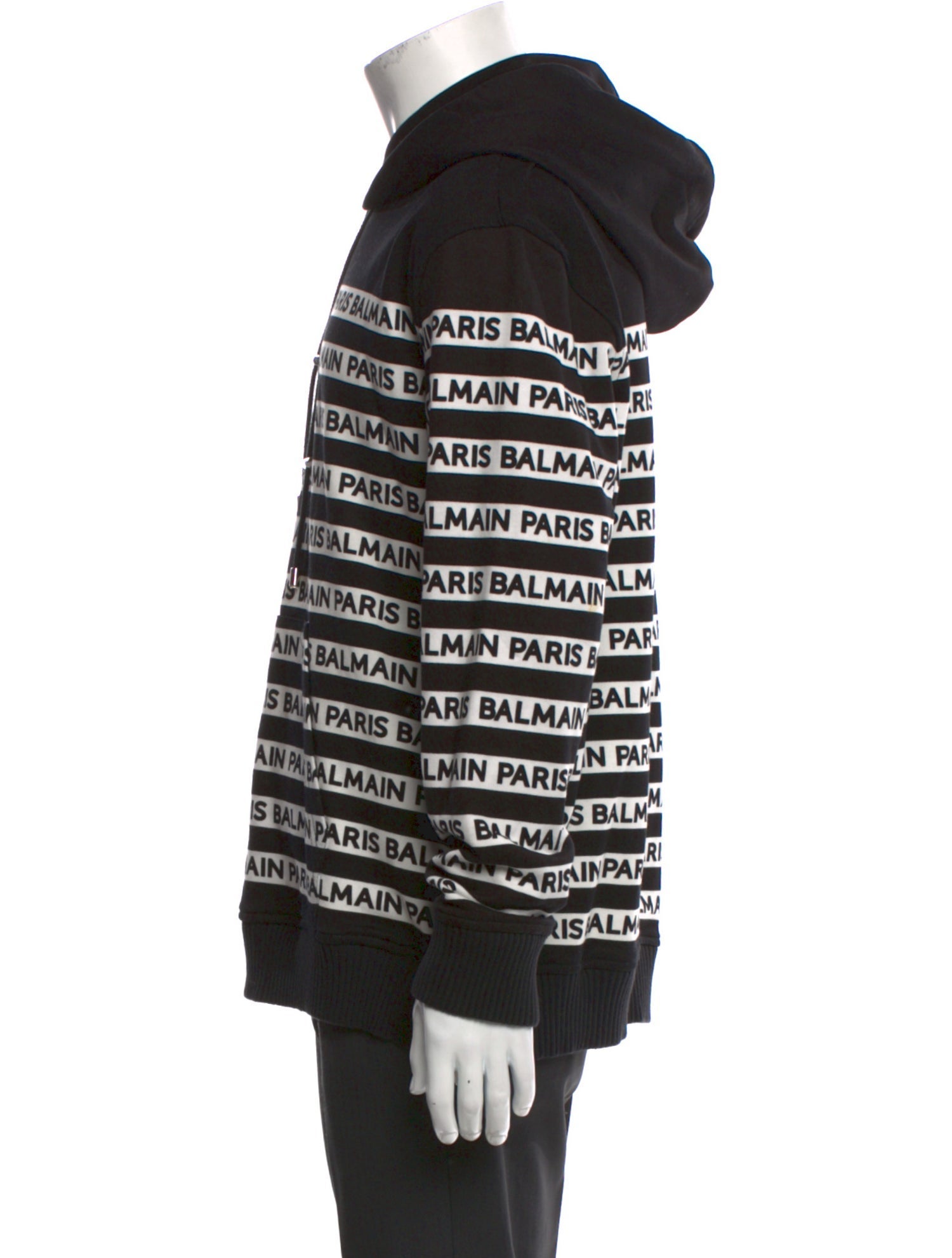 Balmain Printed Crew Neck Hoodie