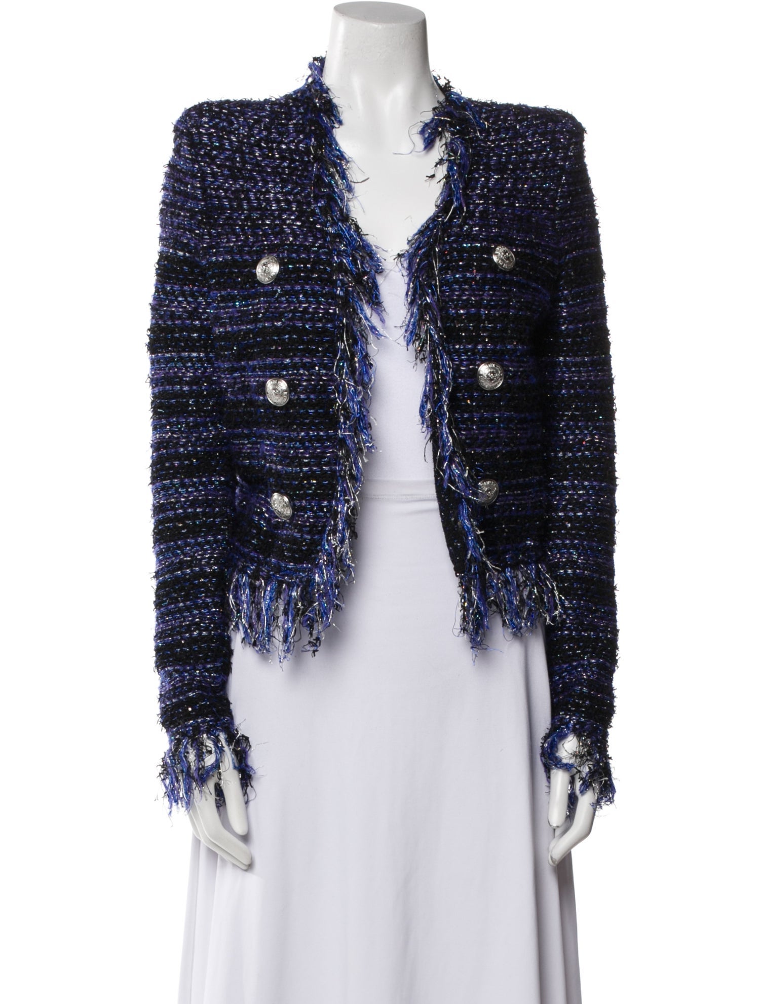 Balmain Tweed Pattern Jacket