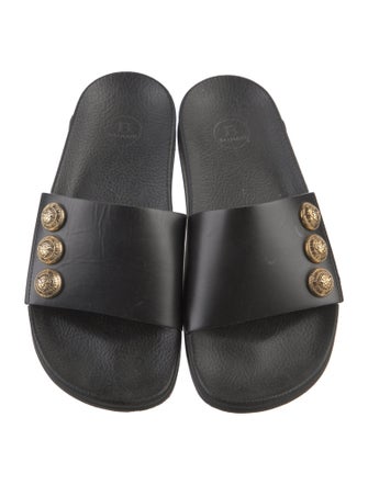 Balmain Rubber Studded Accents Slides