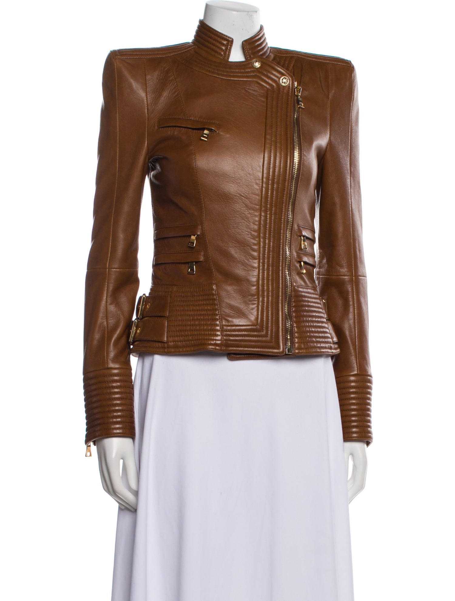 Balmain Leather Biker Jacket