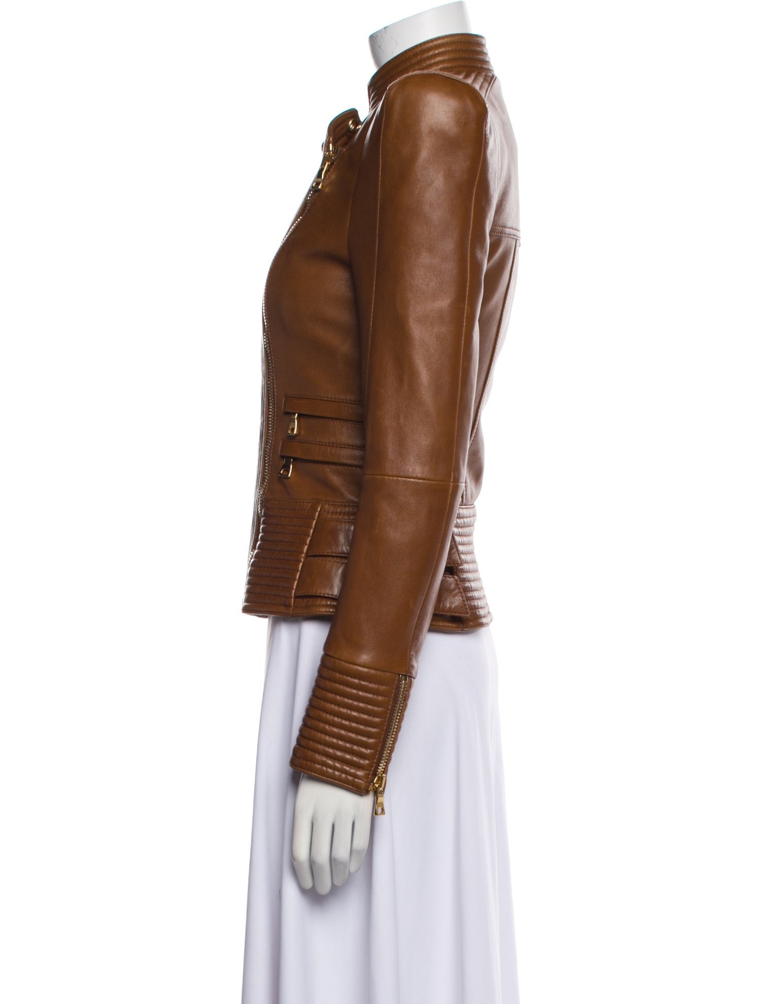 Balmain Leather Biker Jacket