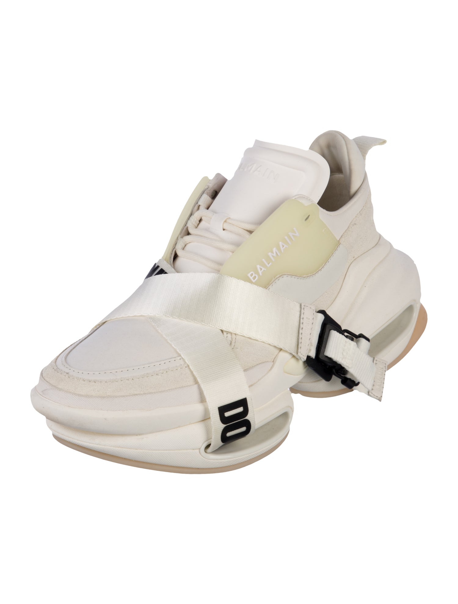 Balmain Leather Athletic Sneakers