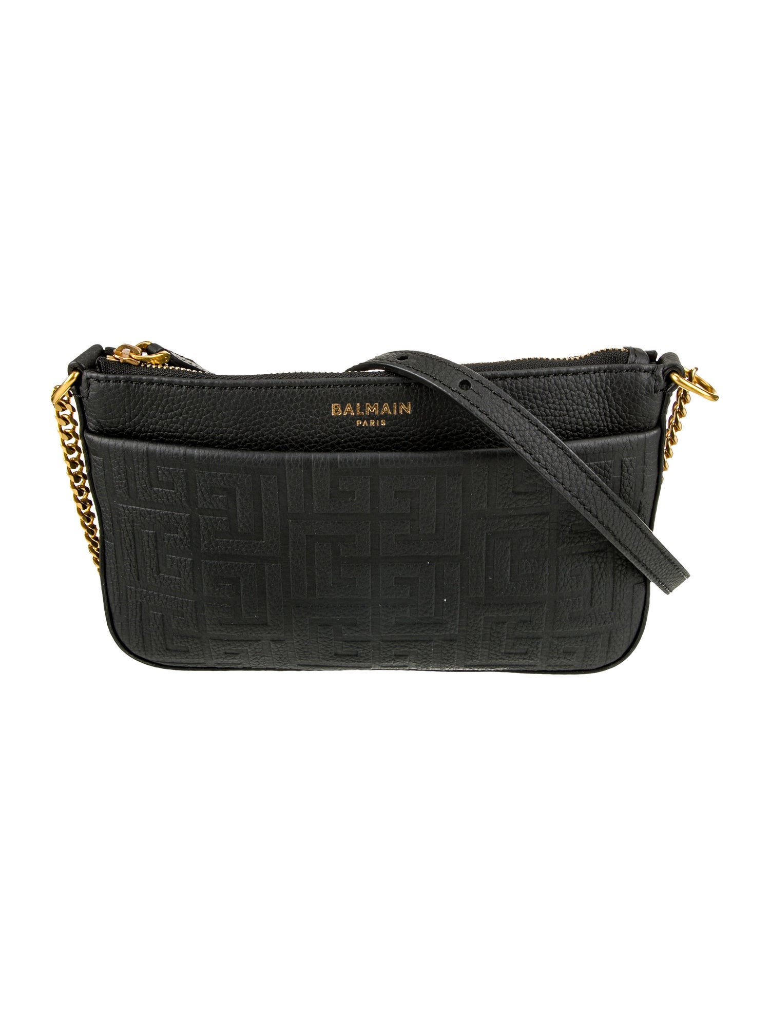 Balmain Leather Shoulder Bag