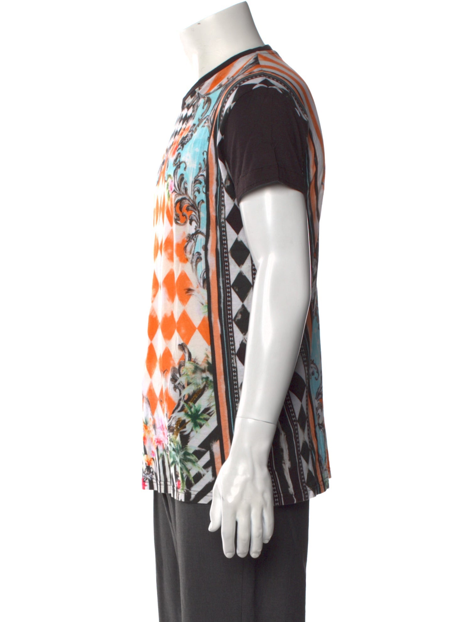 Balmain Printed V-Neck T-Shirt