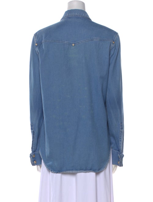 Balmain Long Sleeve Button-Up Top