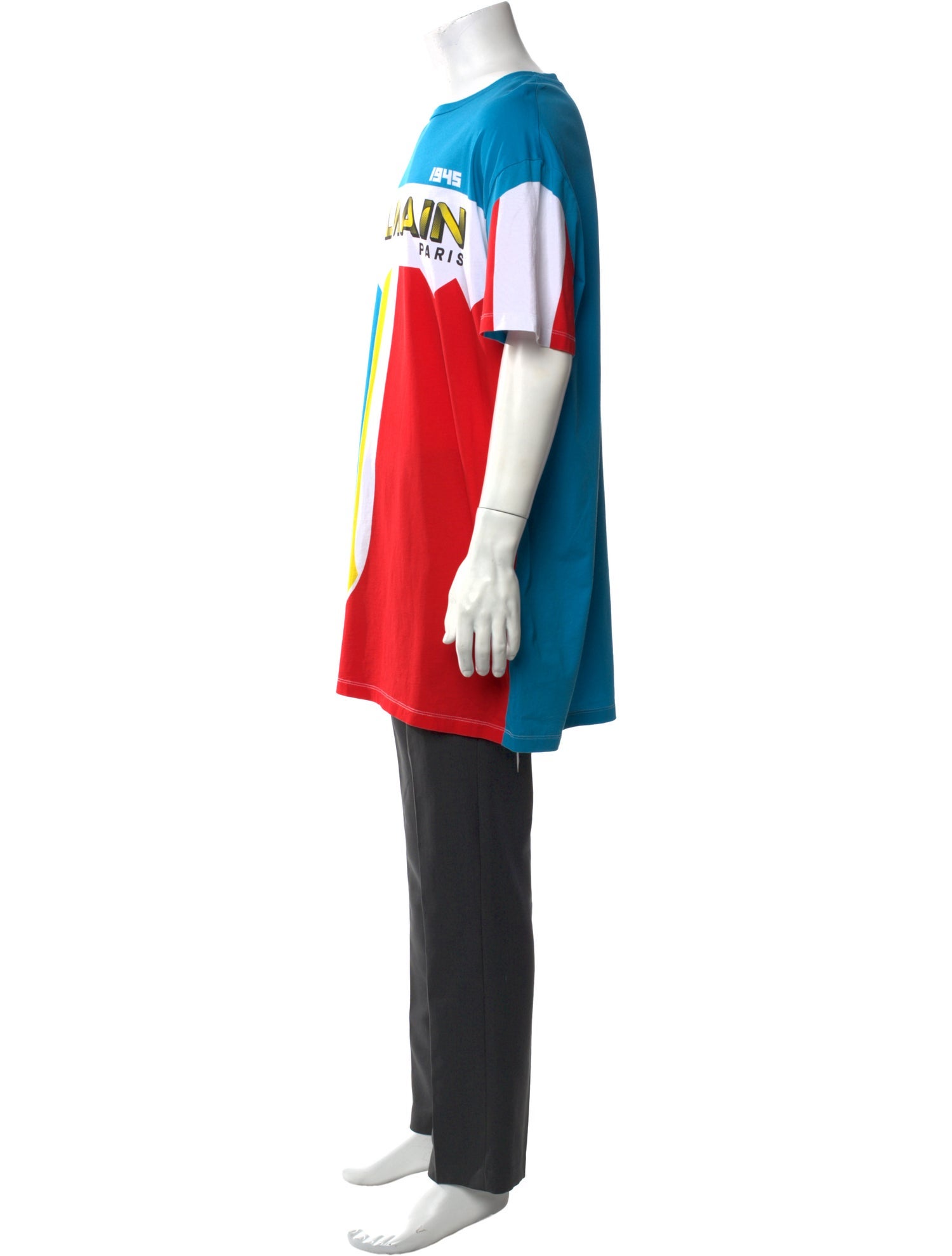 Balmain Graphic Print Crew Neck T-Shirt