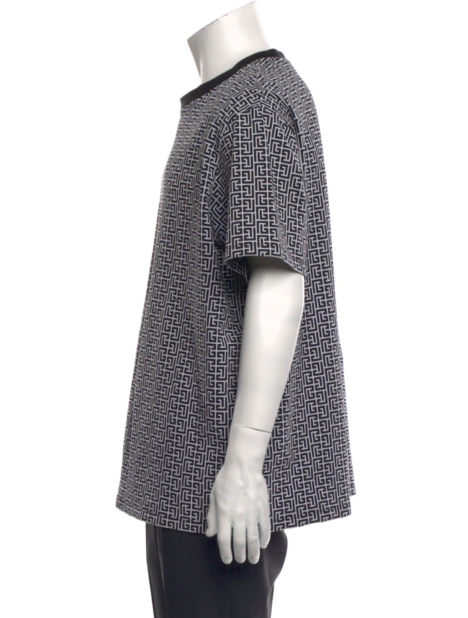 Balmain Printed Crew Neck T-Shirt