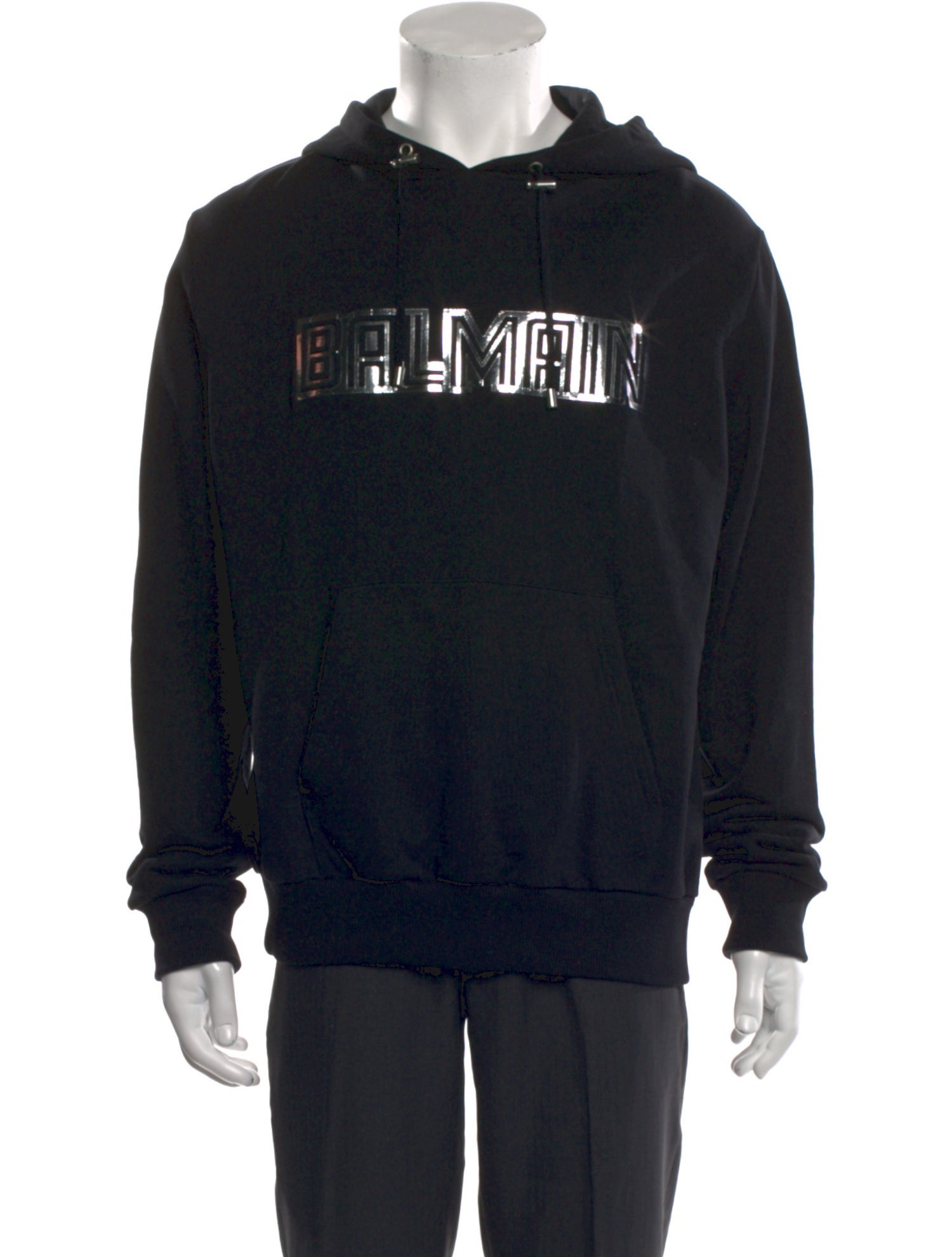 Balmain Graphic Print Crew Neck Hoodie