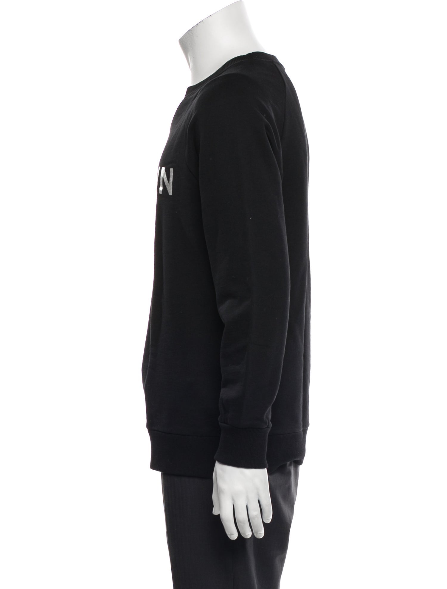 Balmain Graphic Print Crew Neck Sweatshirt