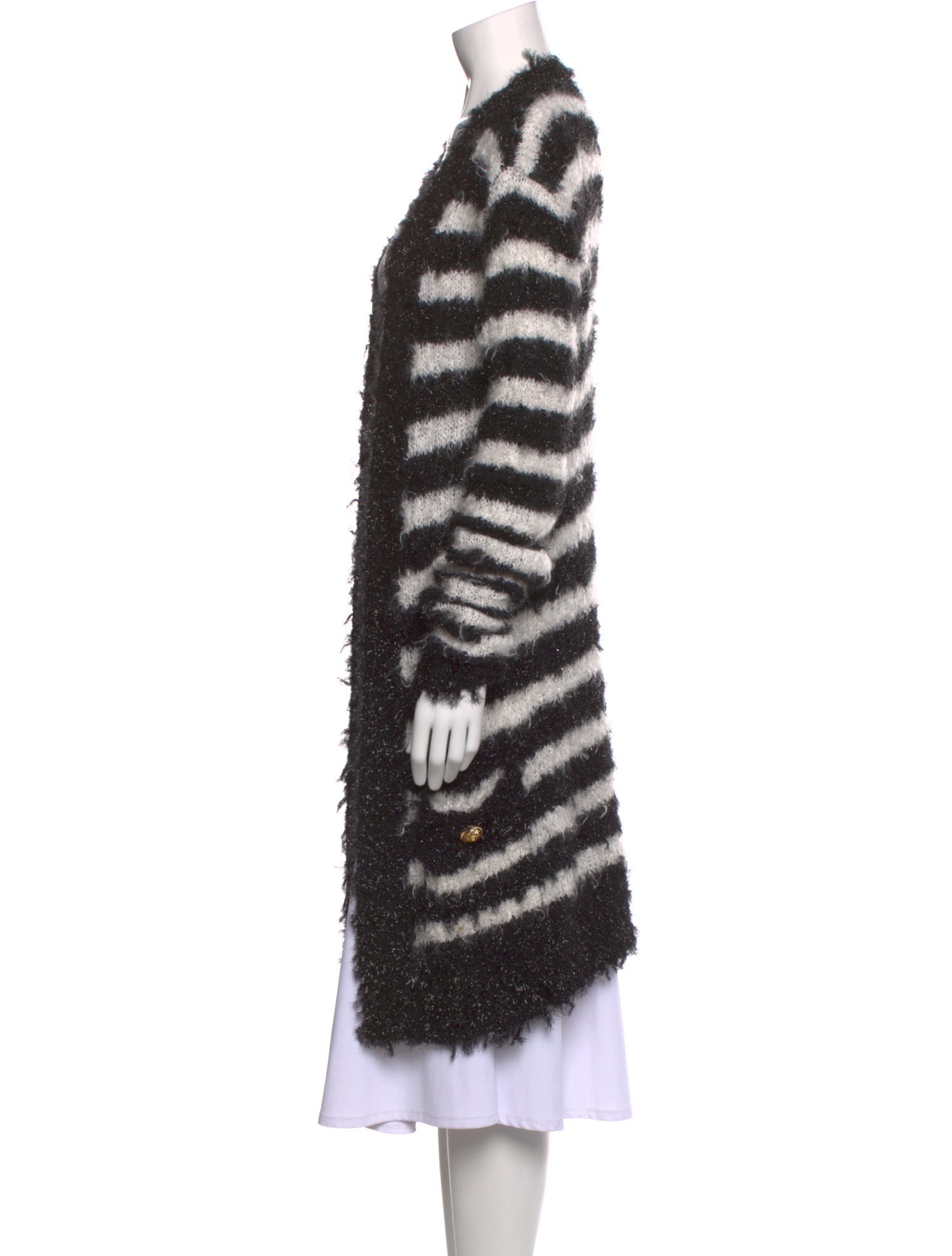 Balmain Mohair Striped Sweater