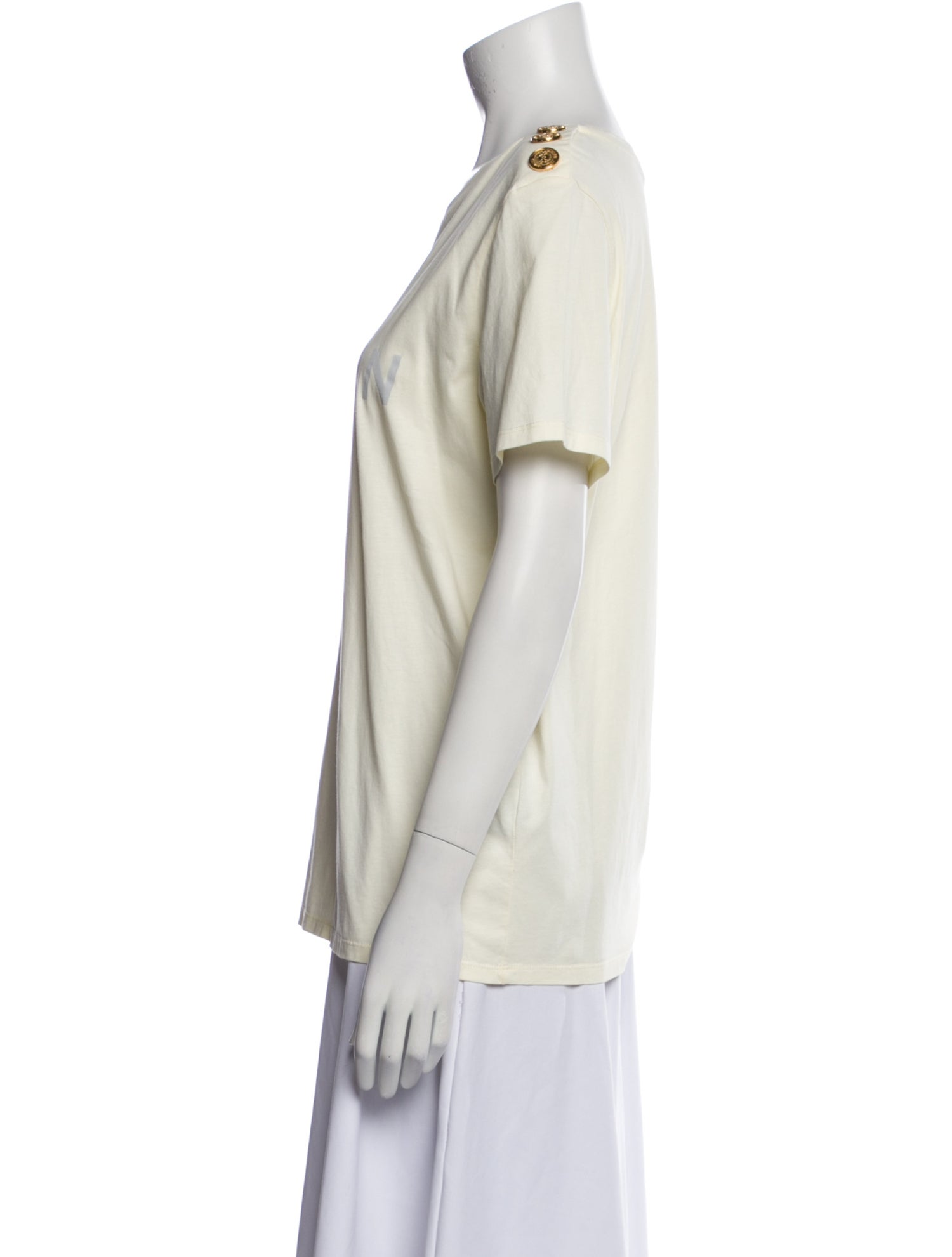 Balmain Graphic Print Crew Neck T-Shirt