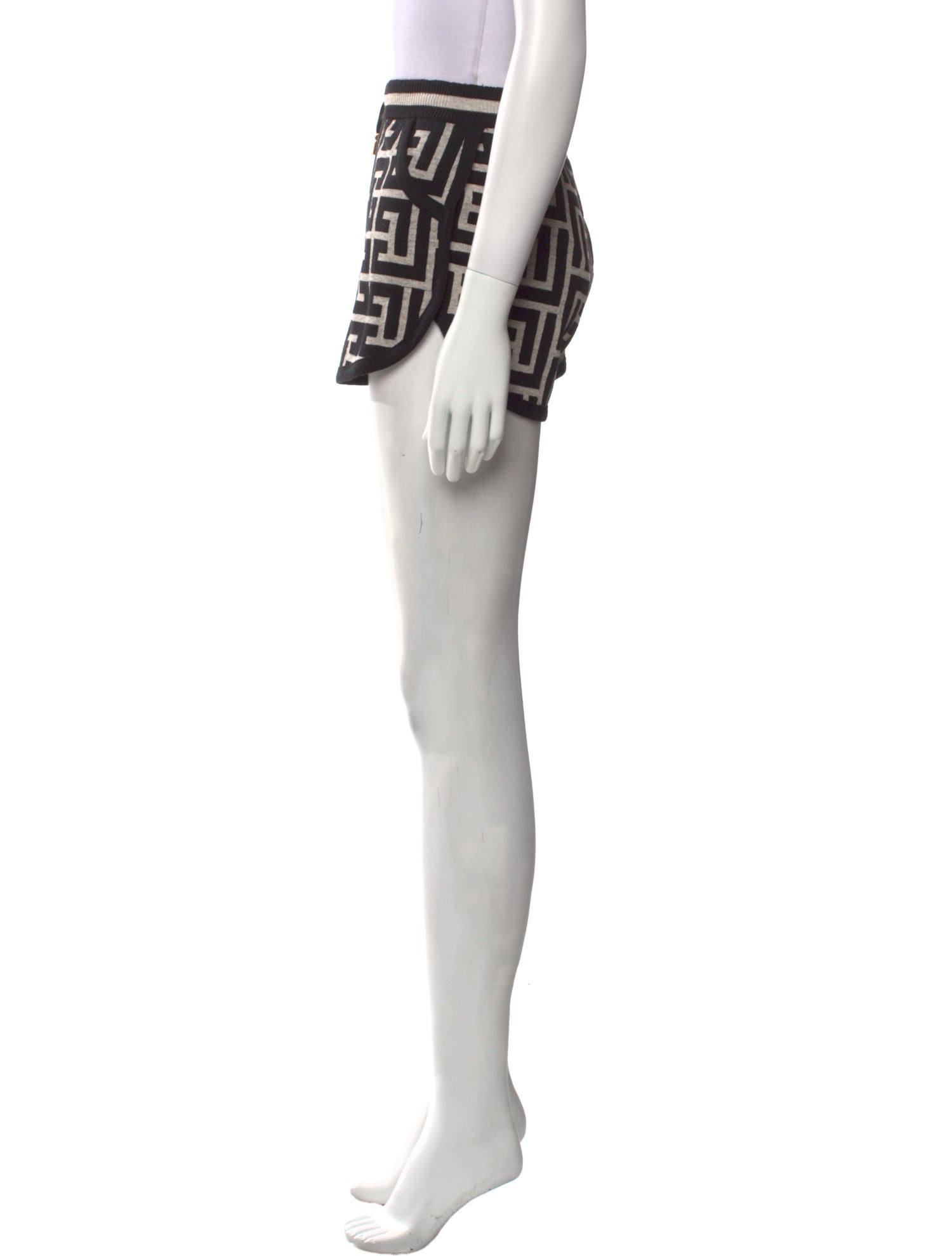 Balmain Printed Mini Shorts