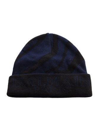 Balmain Logo Wool Knit Beanie