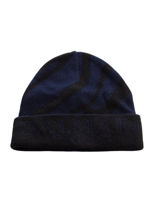 Balmain Logo Wool Knit Beanie
