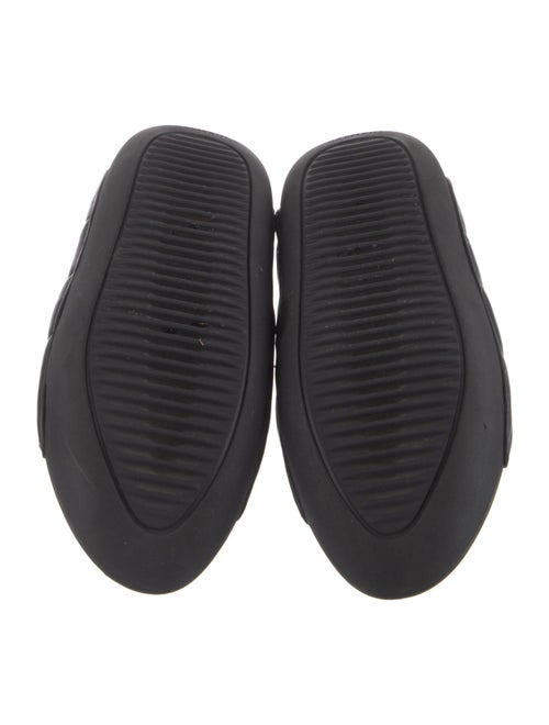 Balmain Quilted Pattern Leather Slides