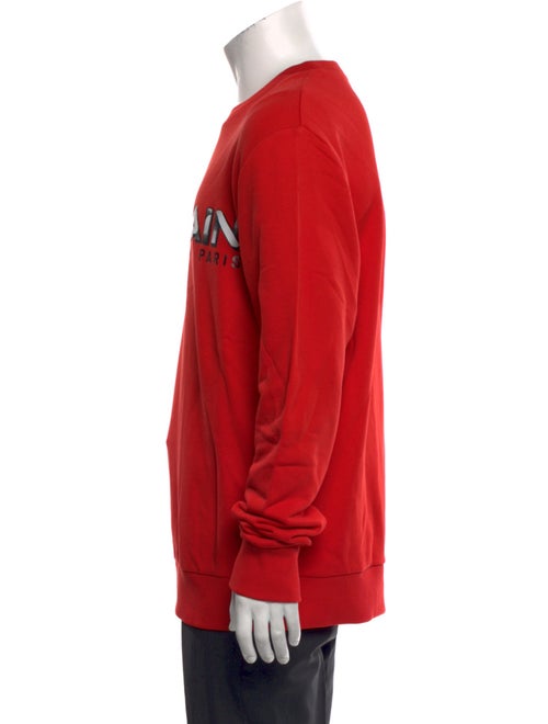 Balmain Signature Logo Graphic Print Pullover