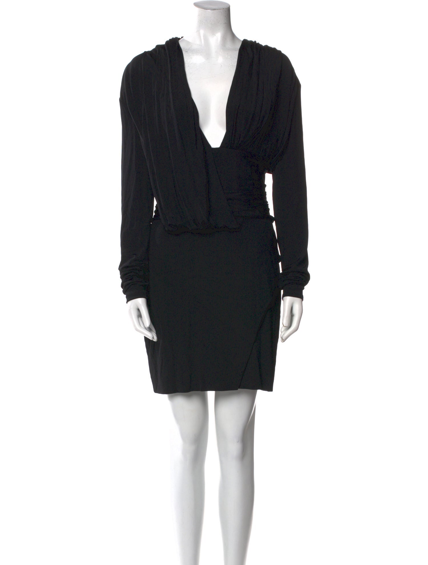 Balmain V-Neck Mini Dress