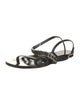 Balmain Leather Slingback Sandals