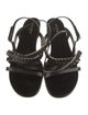 Balmain Leather Slingback Sandals