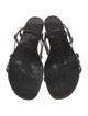 Balmain Leather Slingback Sandals