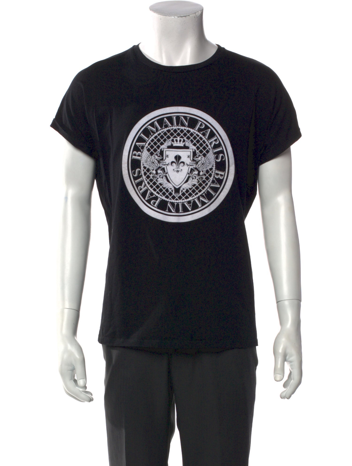 Balmain Graphic Print Crew Neck T-Shirt