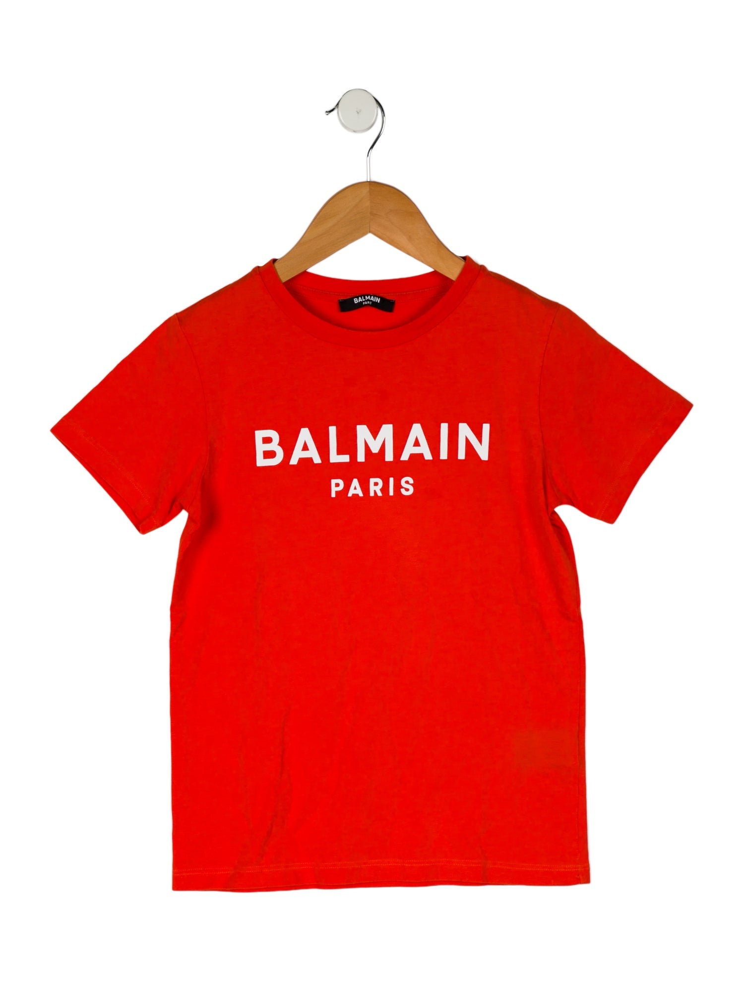 Balmain Girls' Graphic Logo Short Sleeve T-Shirt