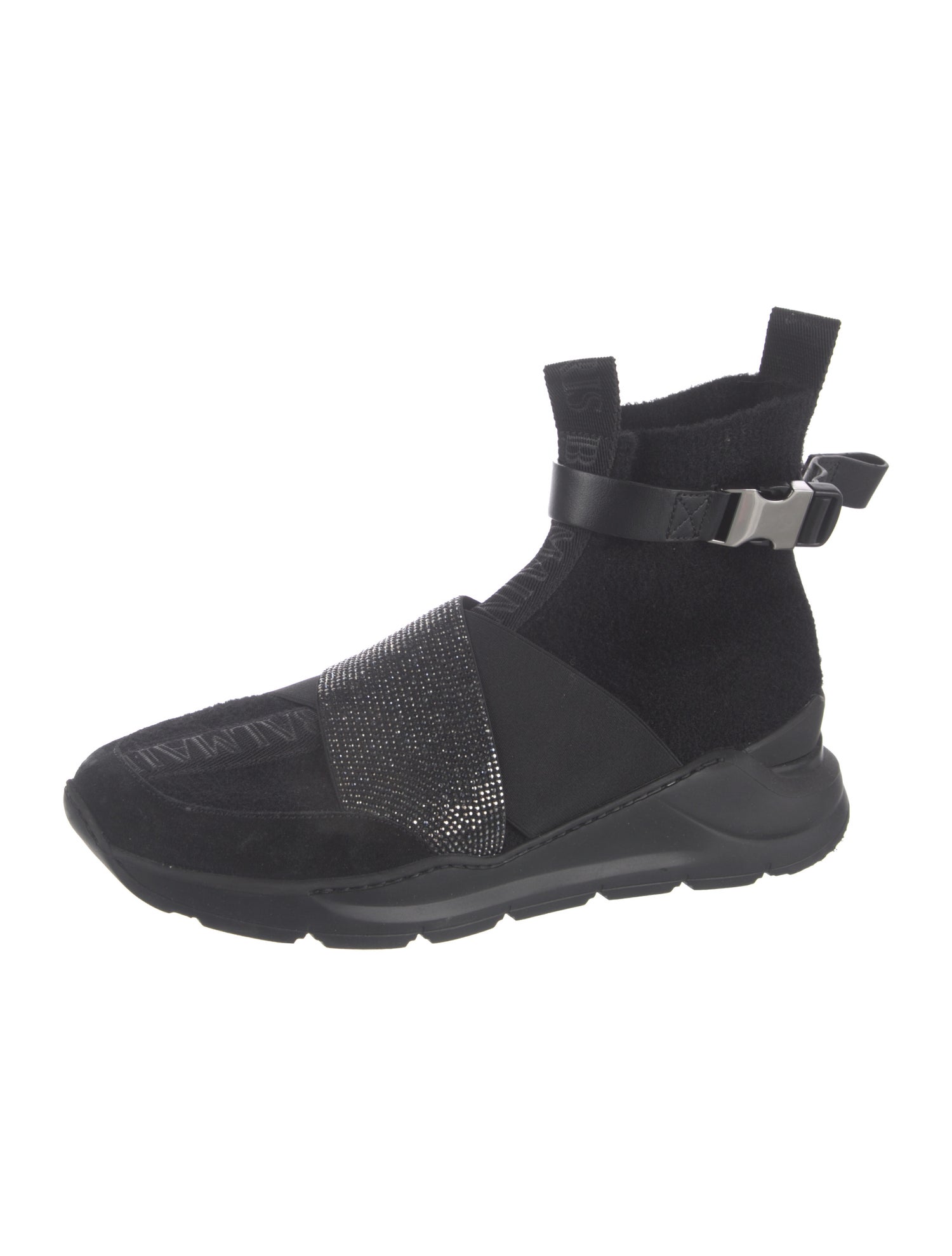 Balmain Suede Printed Sock Sneakers