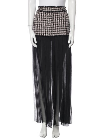 Balmain Wool Long Skirt