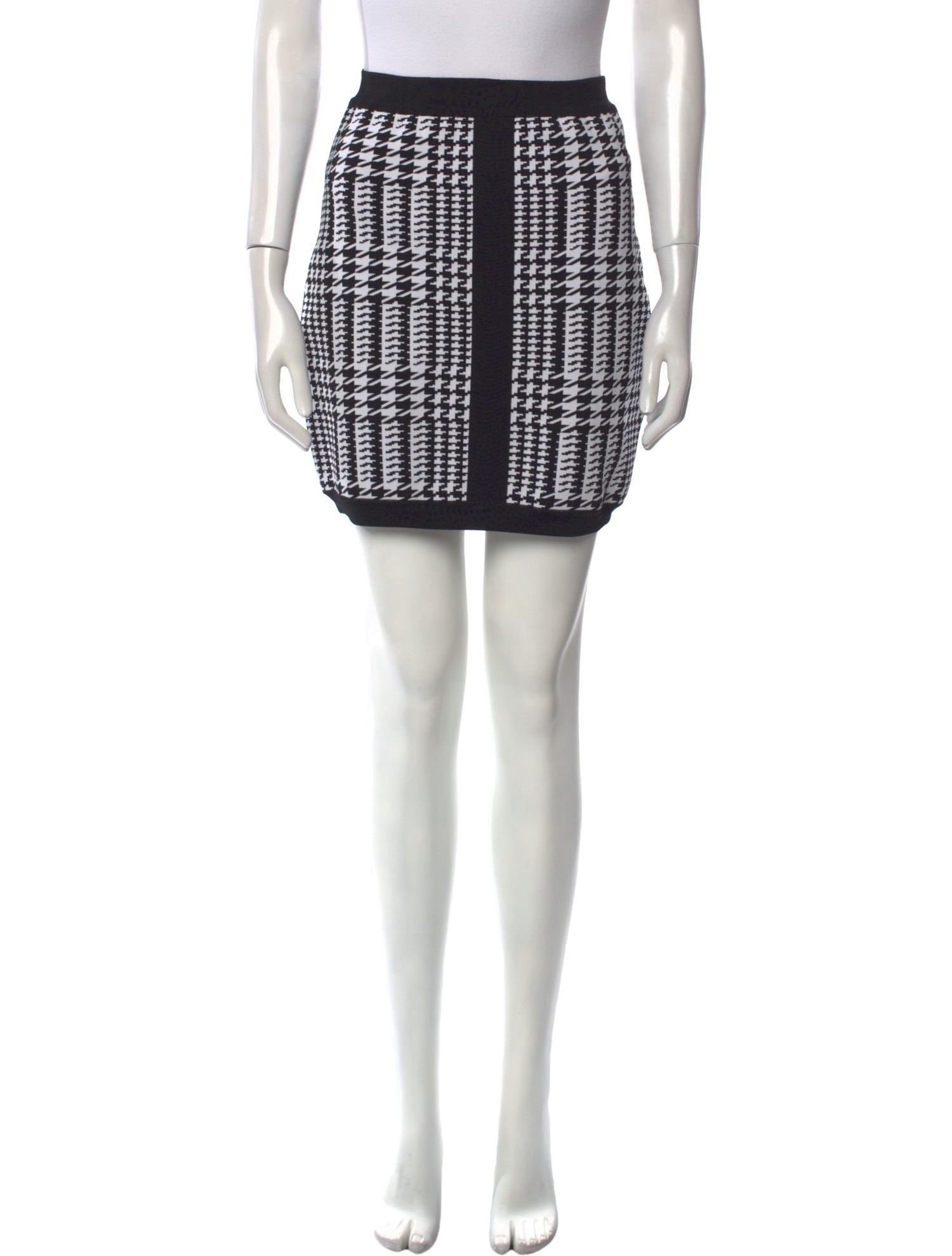 Balmain Houndstooth Print Mini Skirt w/ Tags