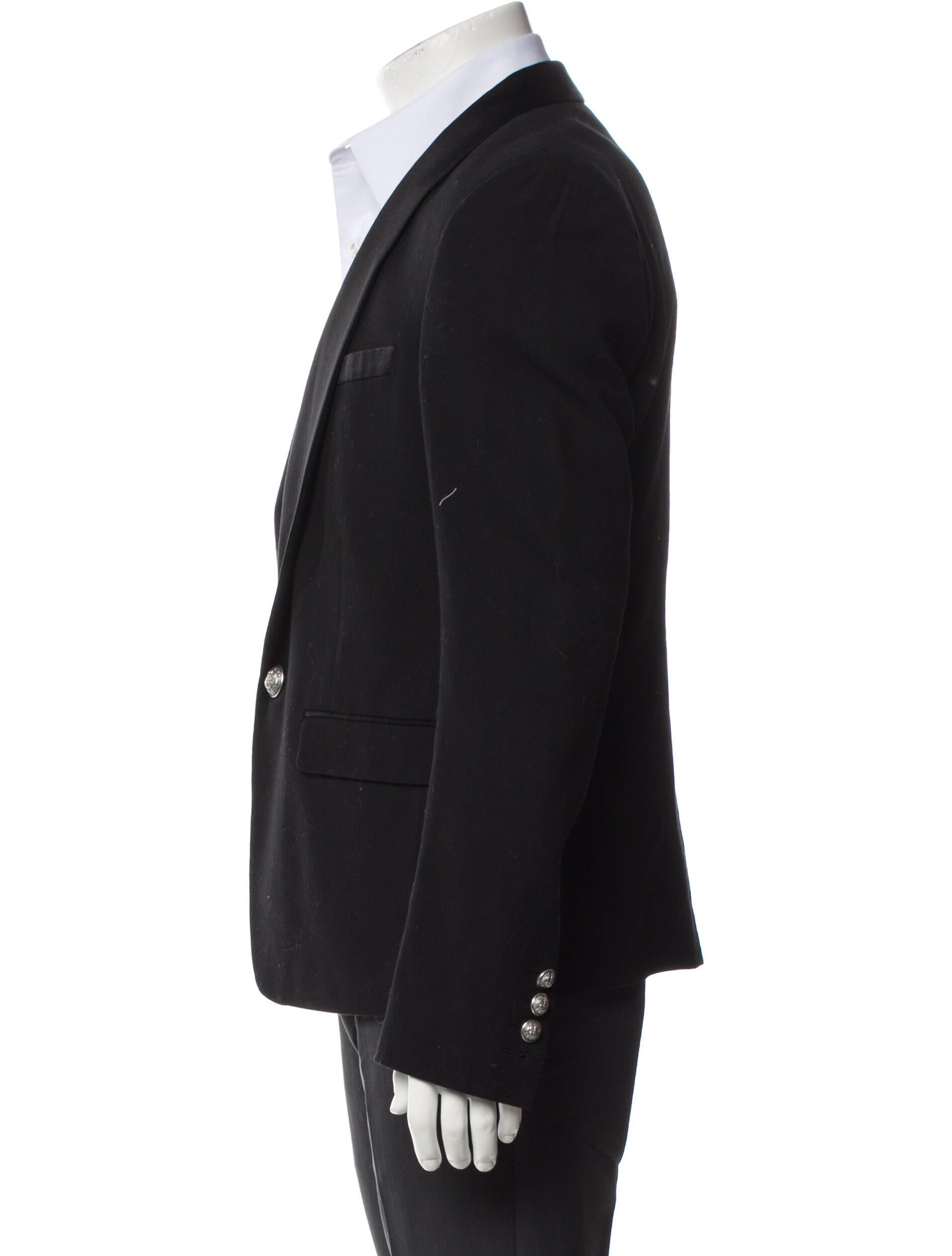 Balmain Embroidered Accent Blazer