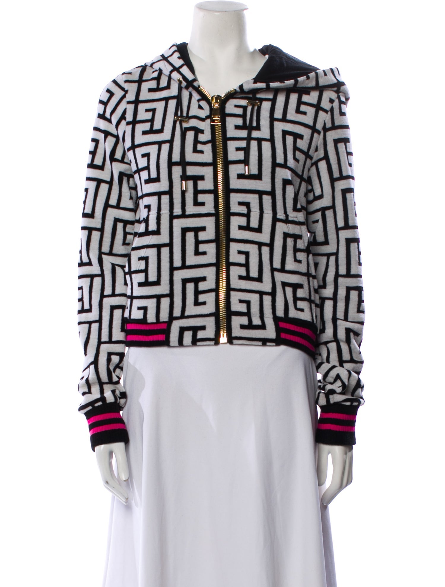 Balmain Wool Printed Evening Jacket