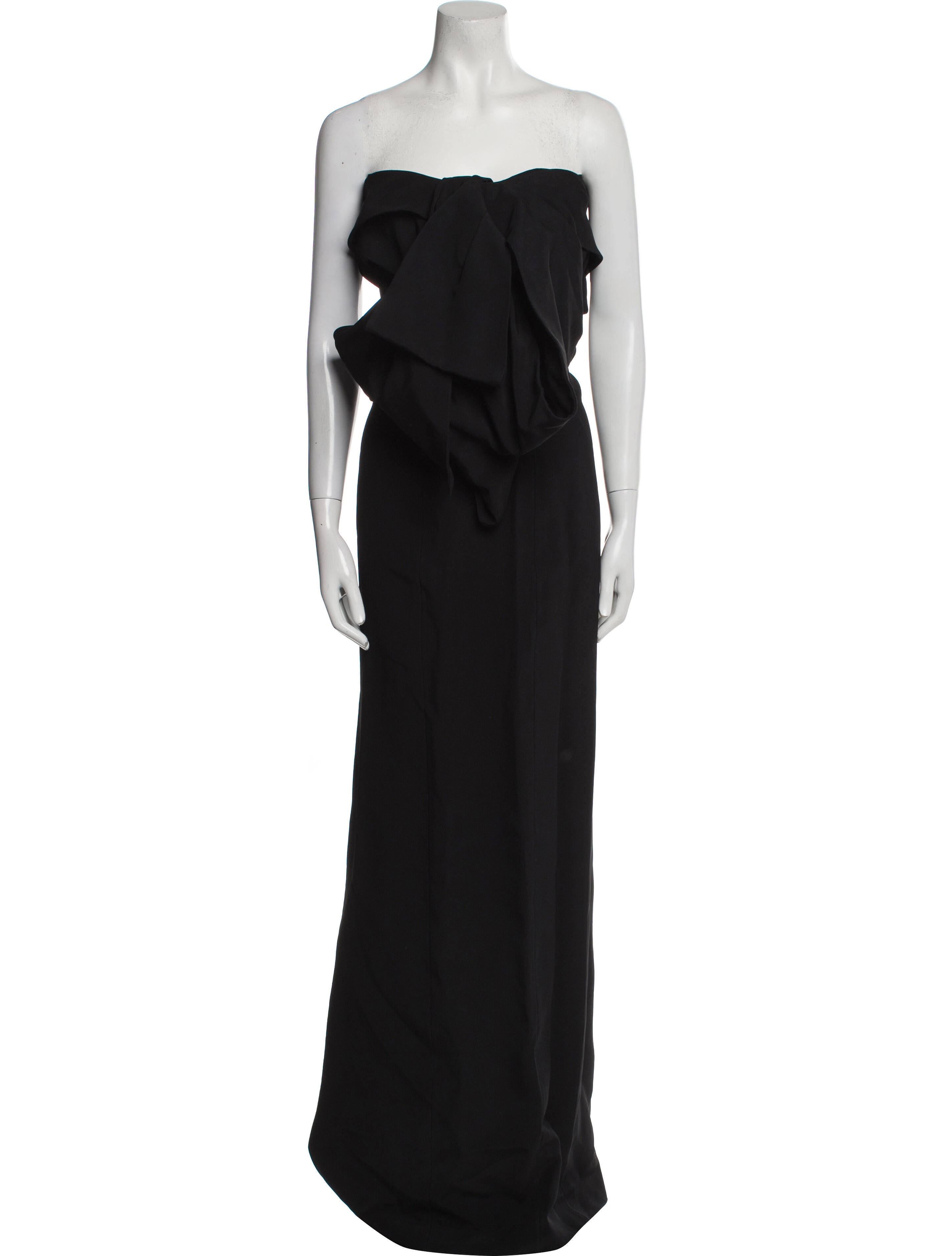 Balmain Strapless Long Dress
