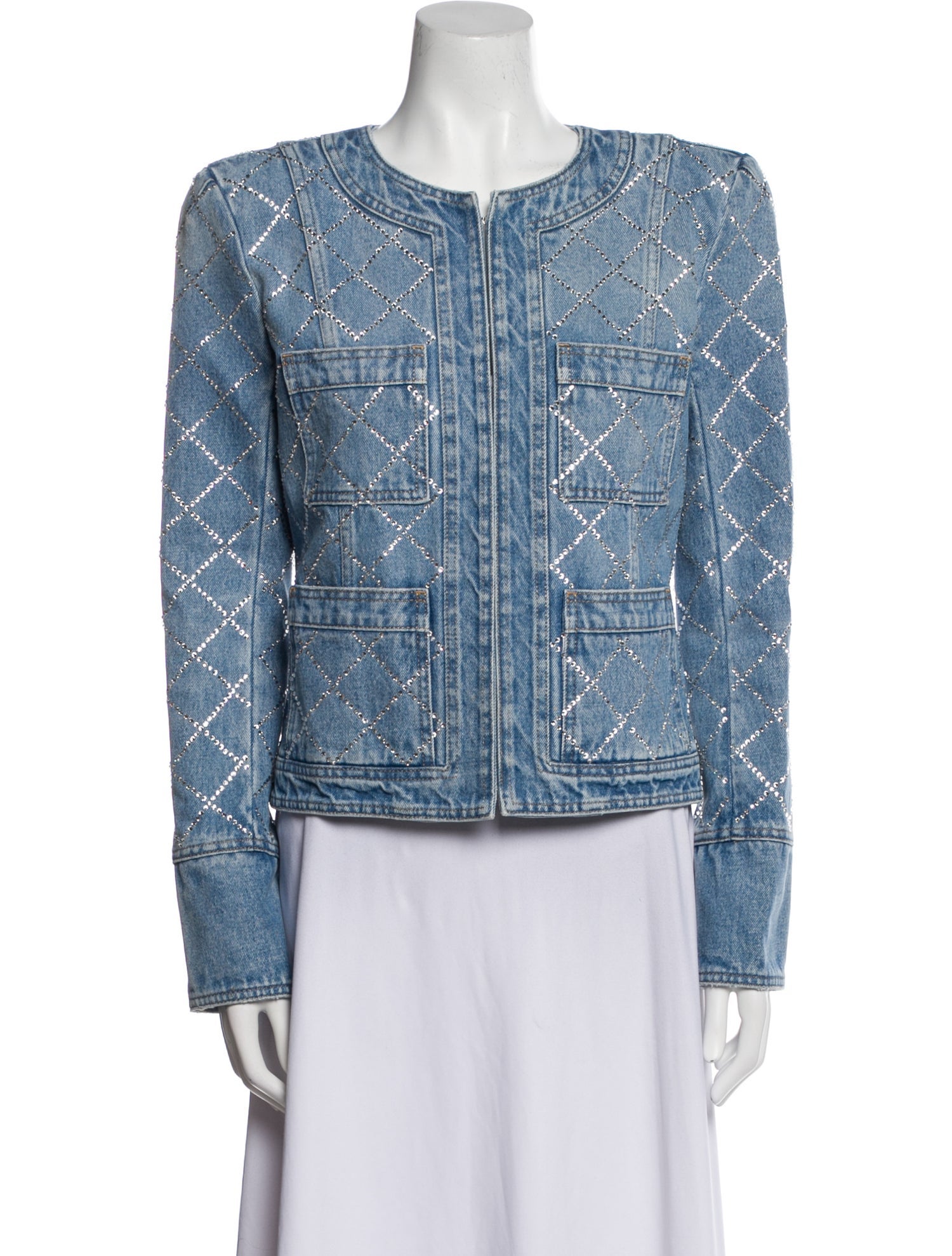 Balmain Printed Denim Jacket