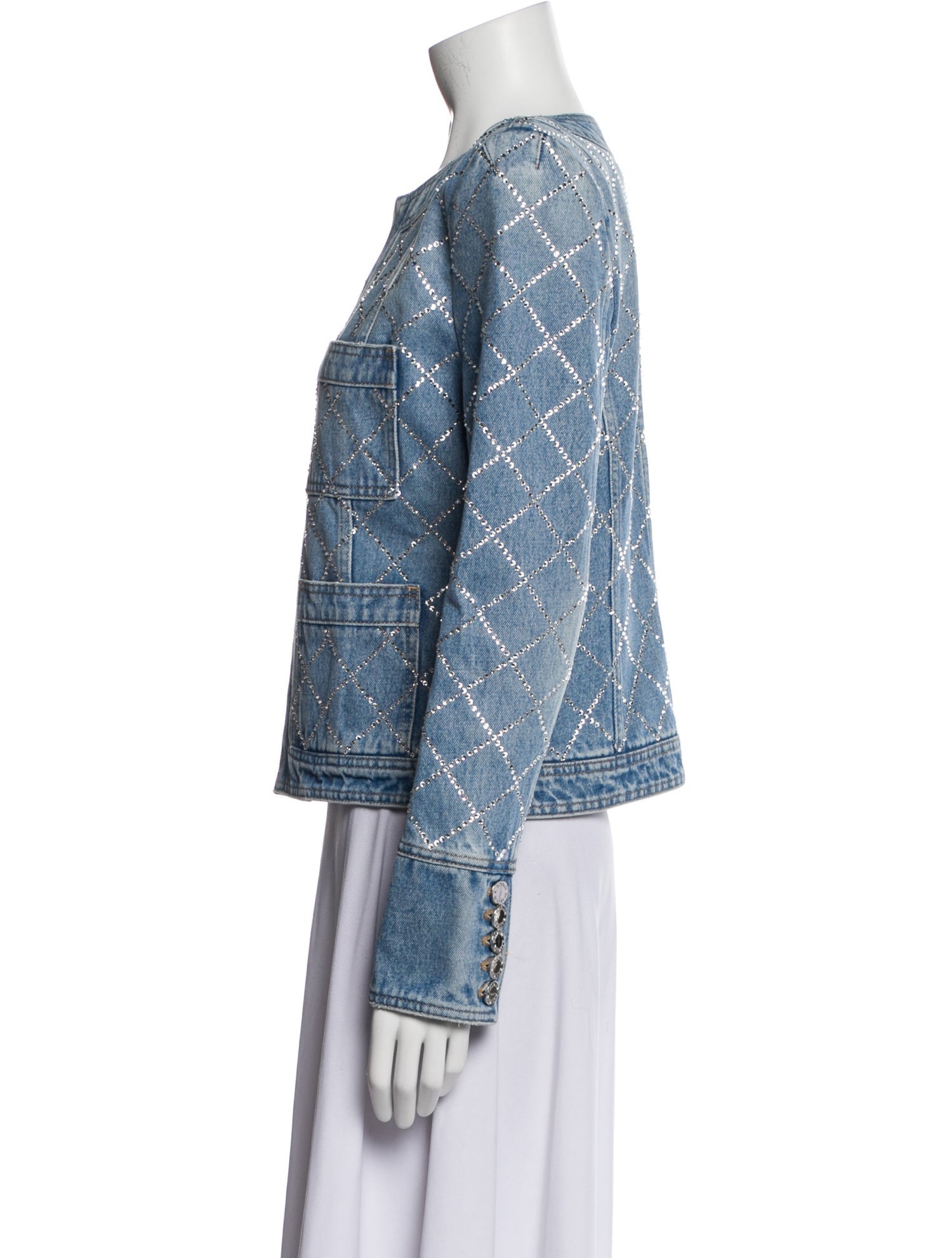 Balmain Printed Denim Jacket