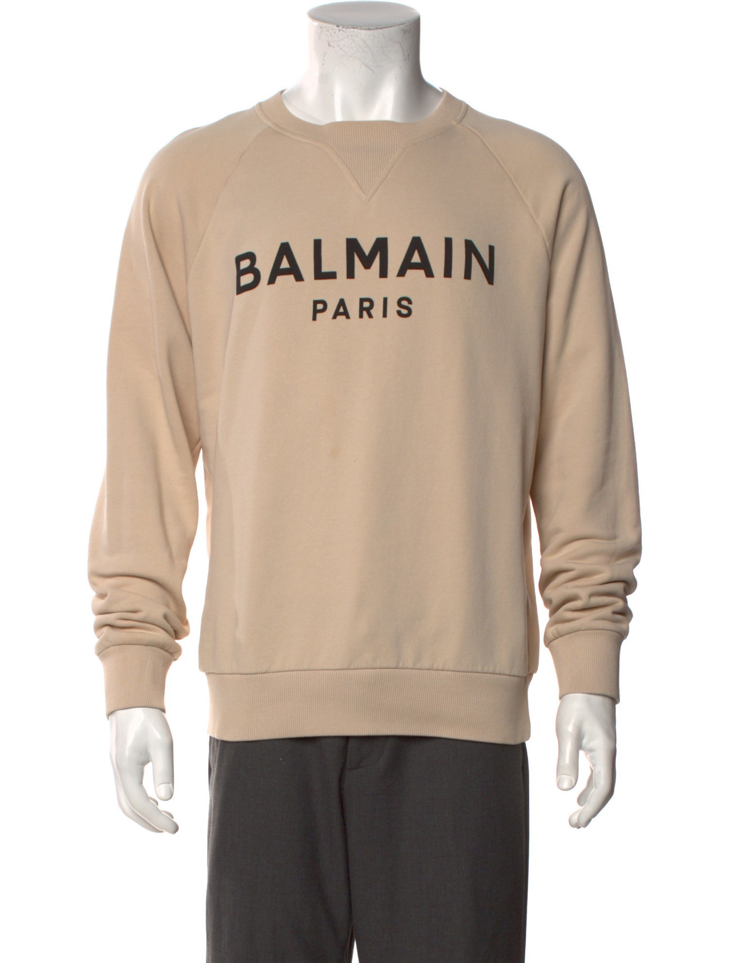 Balmain Graphic Print Crew Neck Sweatshirt
