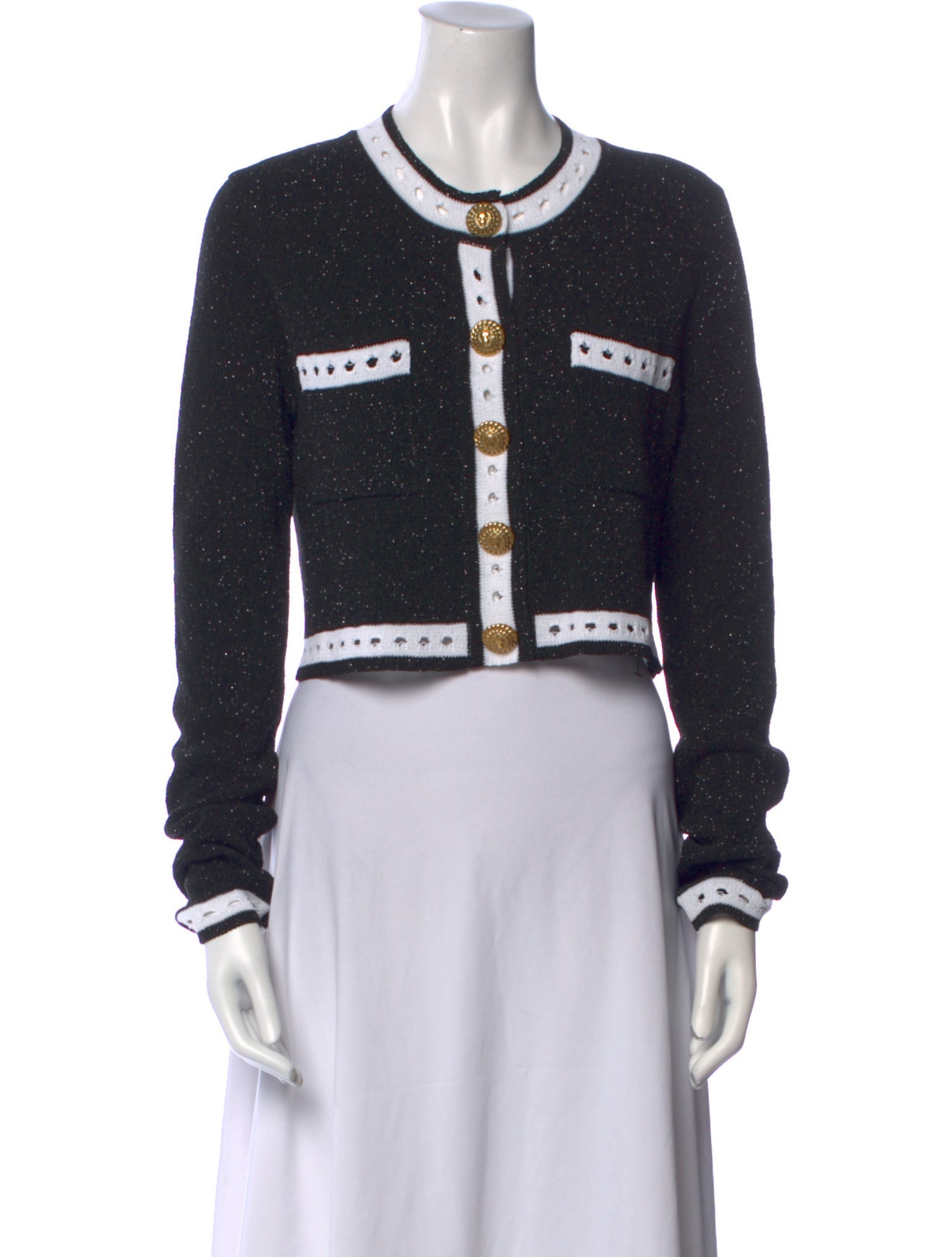 Balmain Virgin Wool Striped Sweater w/ Tags