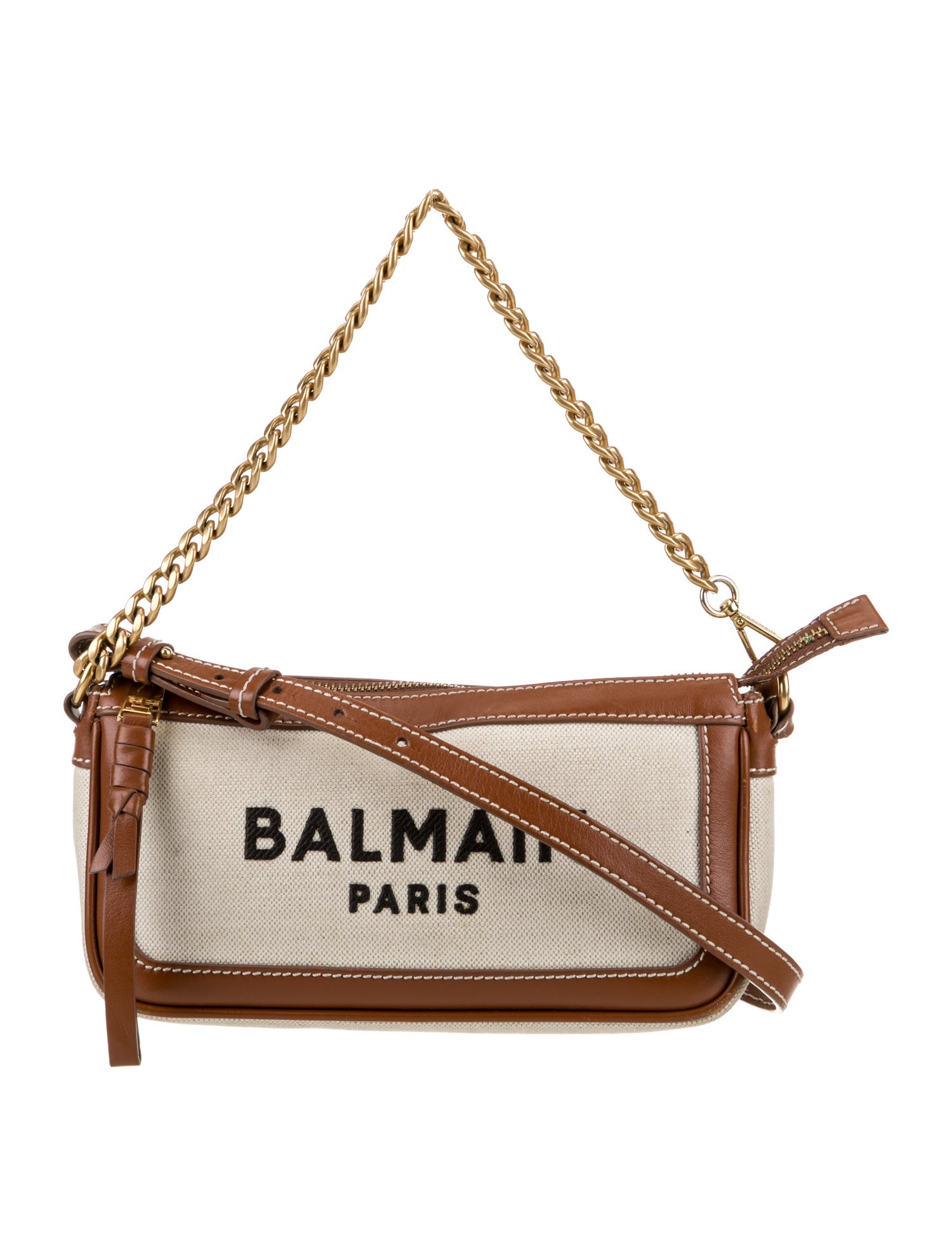 Balmain Canvas Shoulder Bag