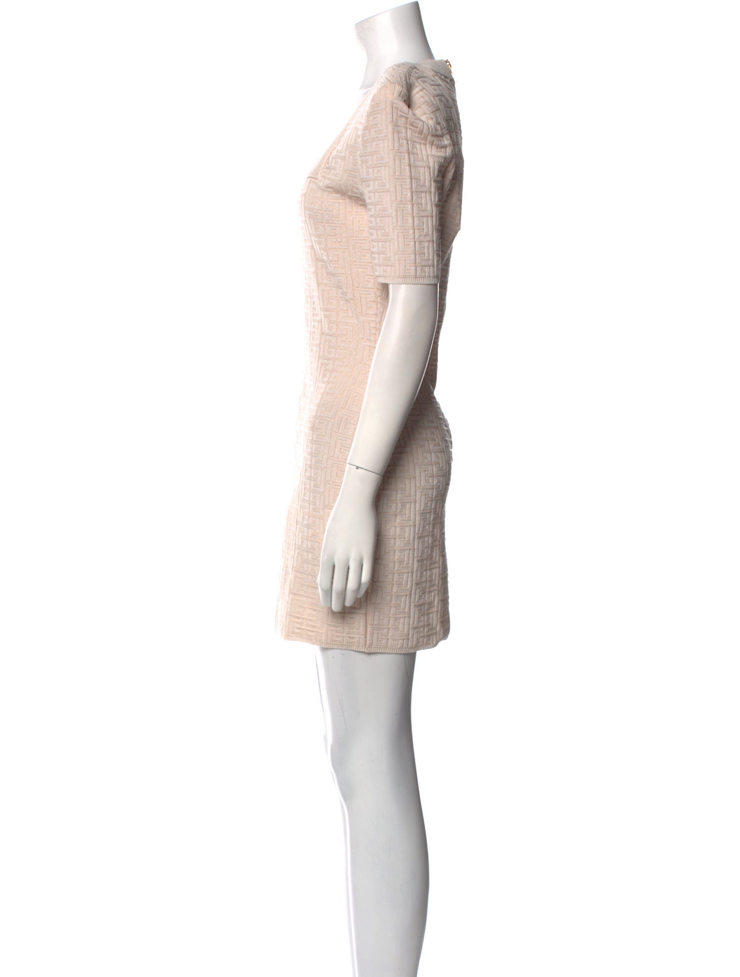 Balmain Square Neckline Mini Dress w/ Tags