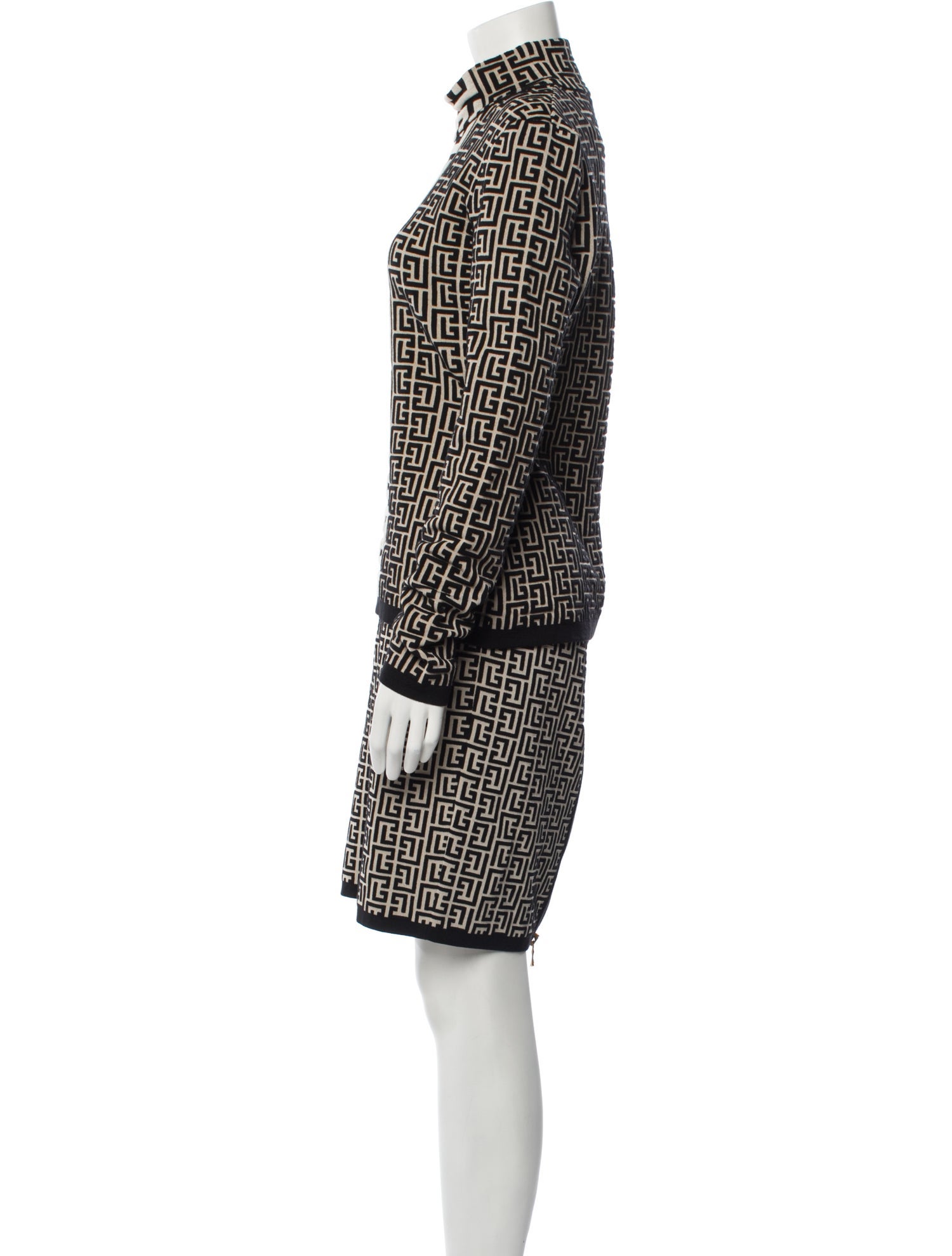 Balmain Printed Skirt Set