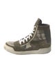 Balmain Canvas Printed Sneakers