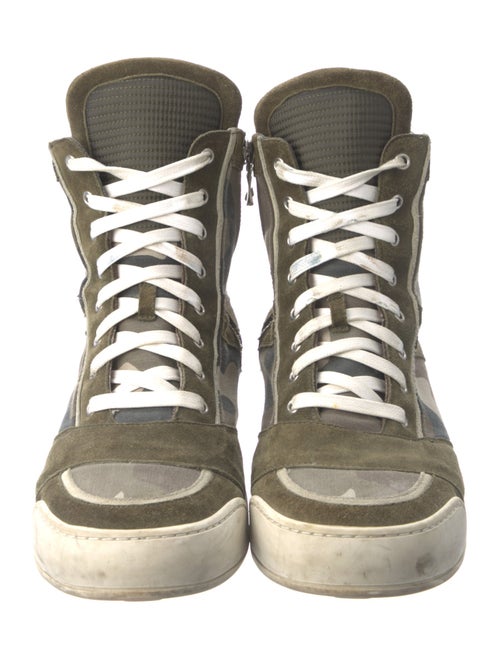 Balmain Canvas Printed Sneakers