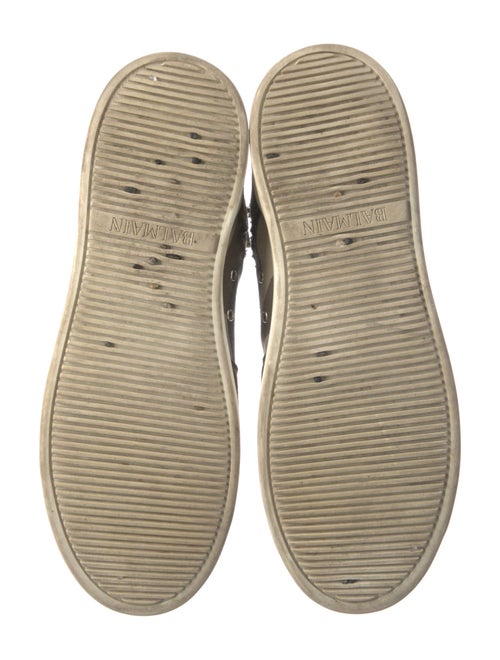Balmain Canvas Printed Sneakers