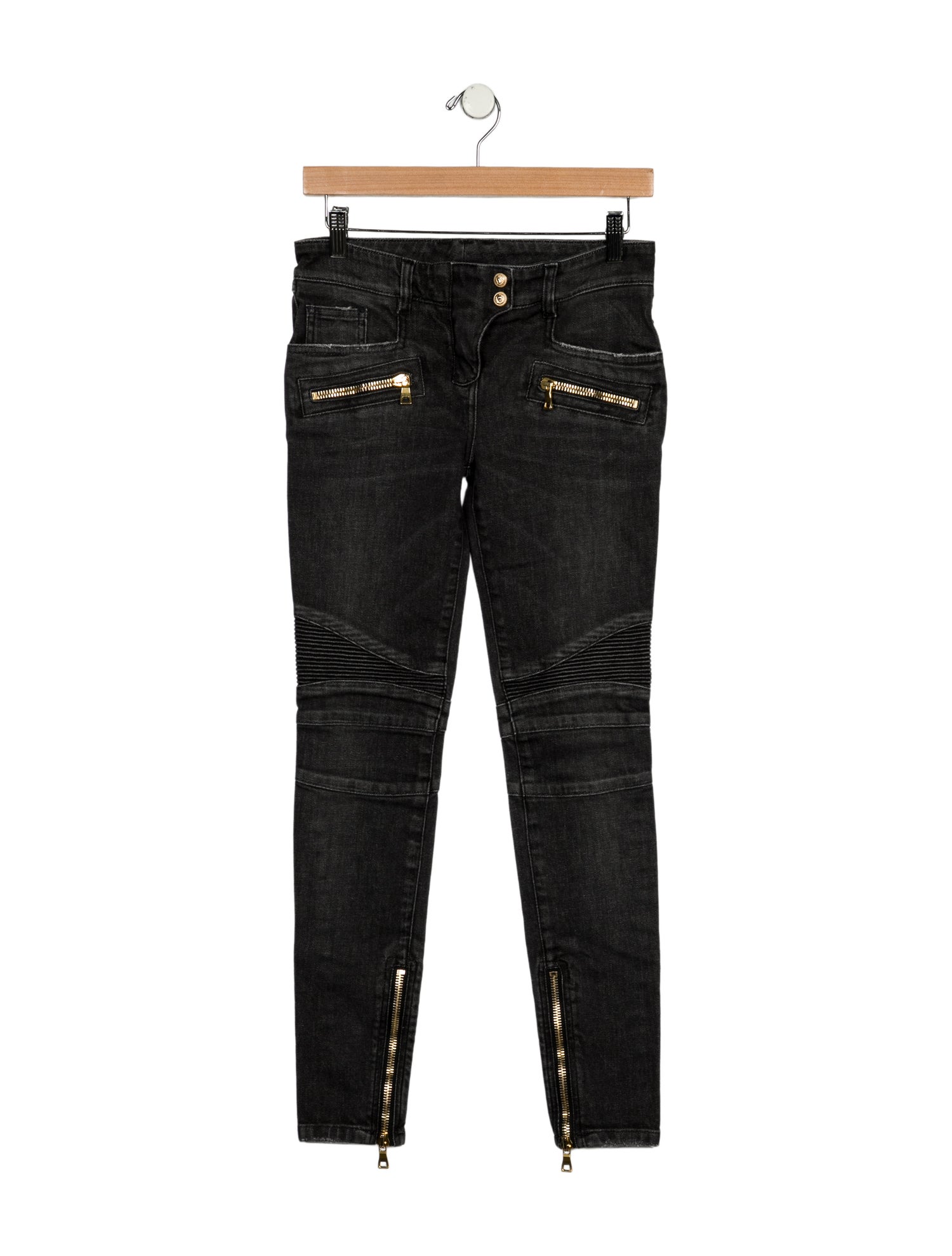 Balmain Low-Rise Skinny Leg Jeans